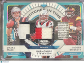 2024 Panini Certified Jacoby Brissett Drake Maye Rhamondre Stevenson #SIT-NE Patch